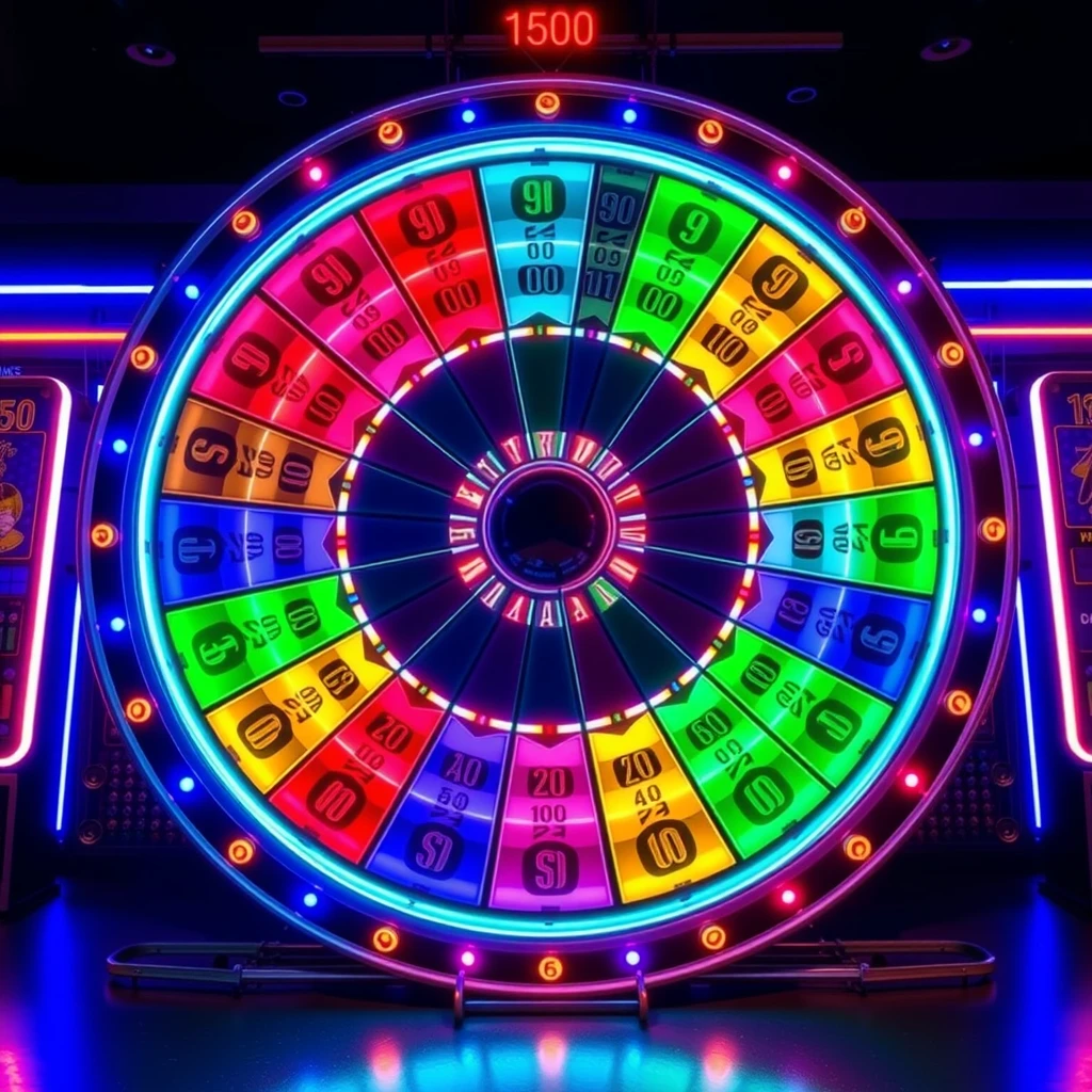 Crazy Time - Rueda enorme con 64 segmentos y tres aletas de colores